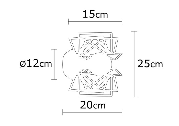 Opviq Nemrut - N-953 Lámpara de pared de metal negro Opviq Nemrut - N-953 Lámpara de pared de metal negro